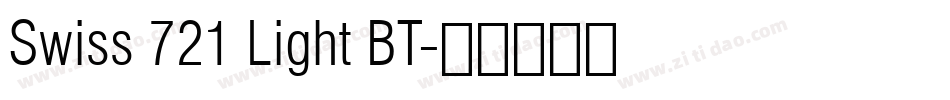 Swiss 721 Light BT字体转换